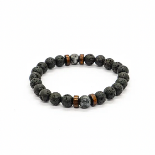 Volcanic stone bracelet