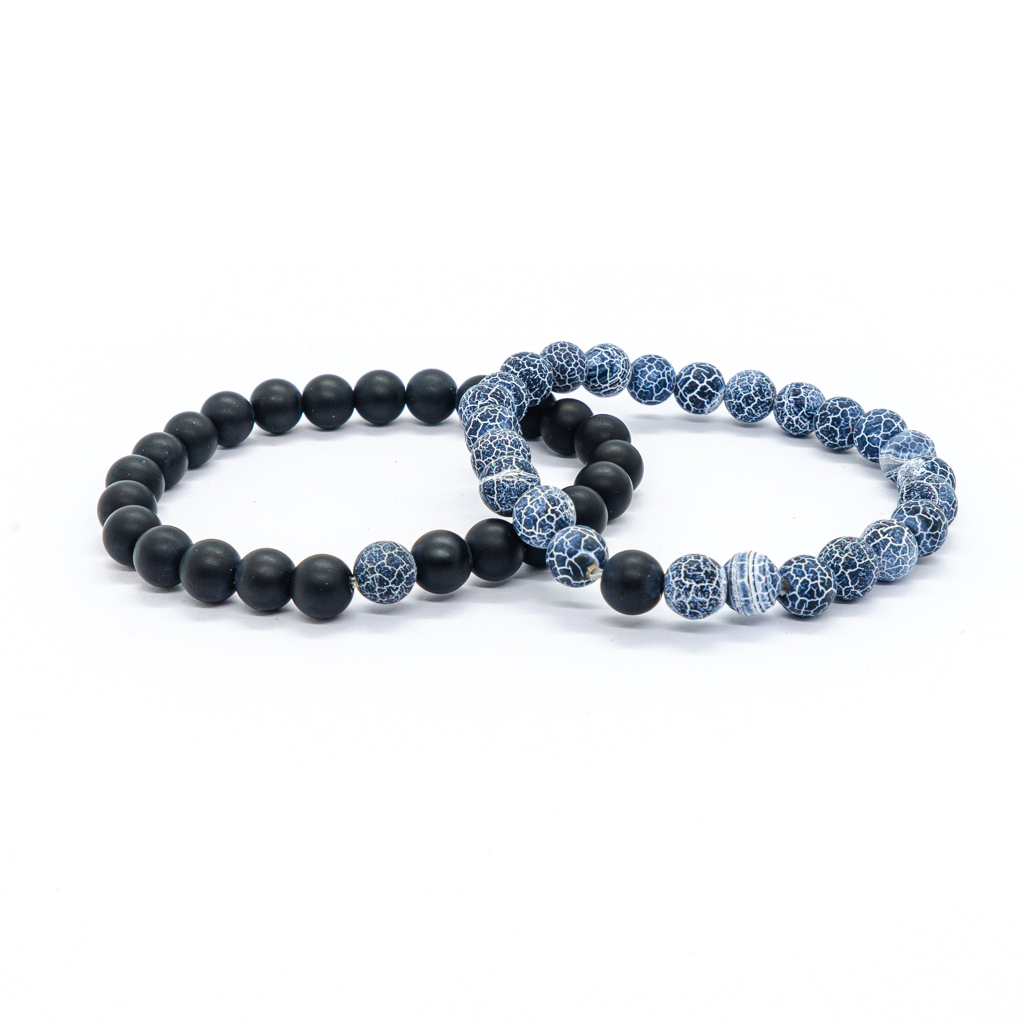 Natural stone pair bracelets